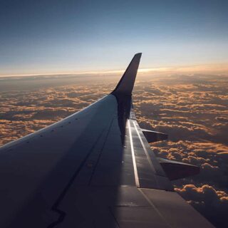 Na wakacje samolotem - widok z okna samolotu