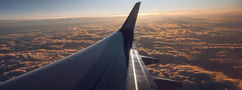 Na wakacje samolotem - widok z okna samolotu